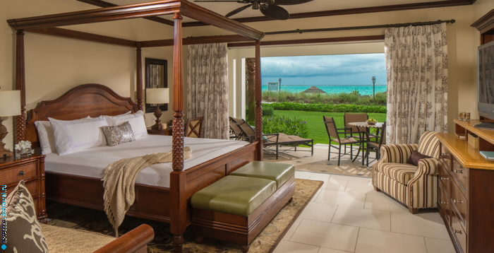  Italian Beachfront Two Bedroom Walkout Butler Family Suite  Beaches Turks & Caicos
