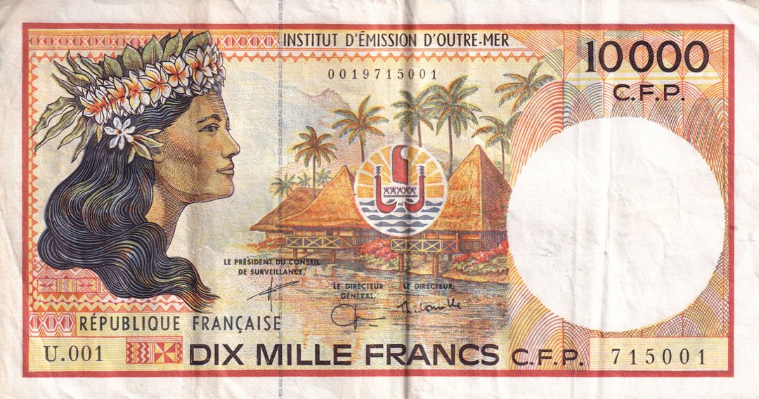Денежная еденица Французской Полинезии — франк