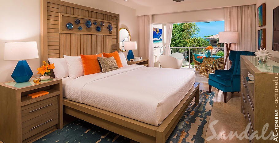  Crystal Lagoon Honeymoon Oceanview Luxury Room with Balcony Tranquility Soaking Tub   Sandals Montego Bay