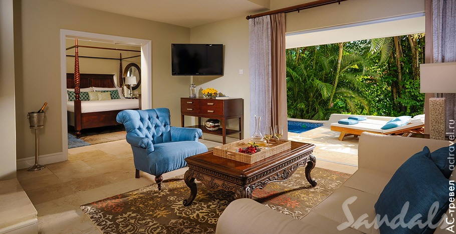  Honeymoon Hideaway One Bedroom Butler Suite with Private Pool   Sandals Regency La Toc