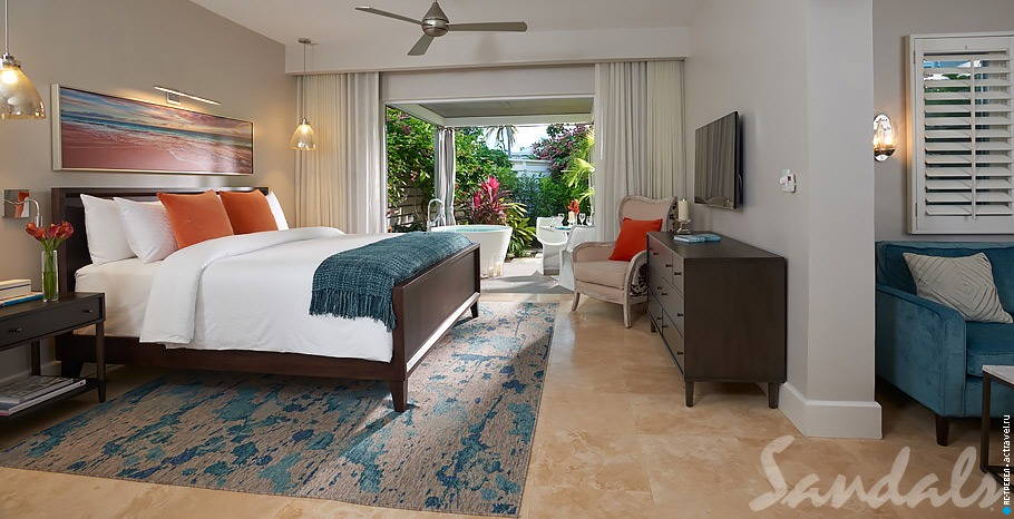  Romeo & Juliet One Bedroom Butler Villa Suite with Outdoor Tranquility Soaking Tub   Sandals Royal Bahamian