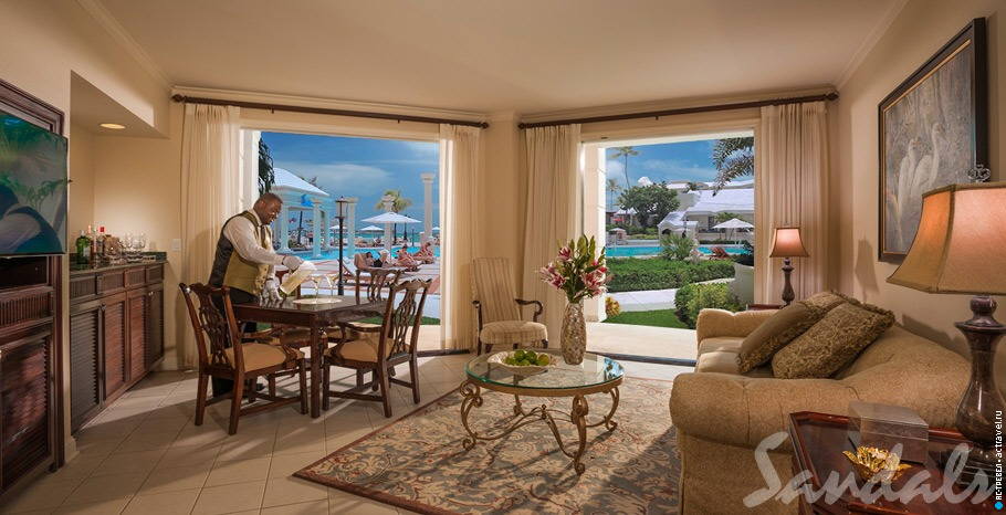  Windsor Oceanfront Walkout One Bedroom Butler Royal Suite   Sandals Royal Bahamian