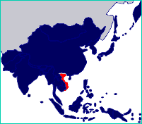 Вьетнам на карте Юго-Восточной Азии
